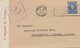 AUSTRALIEN 1943 König Georg VI 3 1/2 P. Als EF A. Kab.-Zensur-Bf M. Verschlussstreifen   "3 Opened By Censor" - Lettres & Documents