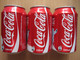COCA COLA SOCHI 2014 OLYMPIC GAMES Set 3 Cans 330ml Empty Bottom Lithuania LV EE. - Blikken