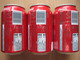 COCA COLA SOCHI 2014 OLYMPIC GAMES Set 3 Cans 330ml Empty Bottom Lithuania LV EE. - Cannettes