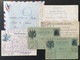 LOT MILITAIRE - 11 Documents - Trésors Et Postes - 5 Lettres - 1 Devant De Lettre - 3 Cartes Postales - 2 Cartes Lettres - Military Postage Stamps