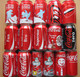 COCA COLA Lot 16 Cans 330 / 200ml Different Top Empty From Lithuania LV EE 2014-2021's - Blikken