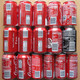 COCA COLA Lot 16 Cans 330 / 200ml Different Top Empty From Lithuania LV EE 2014-2021's - Cans