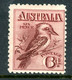 Australia MH 1913 "Kingfisher" - Nuovi