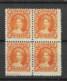 1860 MNG New Brunswick Mi 5 Block Of 4 Showing Imprint From Margin Of The Sheet - Unused Stamps