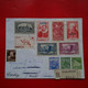 LETTRE ALGERIE RECOMMANDE ALGER BOURSE POUR CENDREY ACCUMULATION DE TIMBRES - Covers & Documents