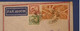 413 INDOCHINE VIETNAM LETTRE 1947  . PAR AVION POUR LYON FRANCE +AFFRANCHISSEMENT PLAISANT - Storia Postale