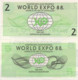 2 & 5 Dollars - World Expo 1988 – Australia’s Bicentenary - Autres - Océanie