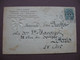 CPA FANTAISIE FACTEUR & COLIS Heureuse Année RELIEF GAUFREE & COLLAGE TISSUS Trefle - Postal Services