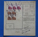 AF12 FRANCE BEL EX COLIS POSTAUX 1943   KG PARIS POUR CREST+ BLOC ET BANDE DE TP+ AFFRANCHISSEMENT PLAISANT - Covers & Documents