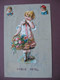 CPA FANTAISIE  CARTE PORCELAINE RODOIDE Collage De DECOUPIS - Cartes Porcelaine