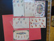 Cp Lot 5 Cartes Representation Timbres Motif Paques - Briefmarken (Abbildungen)