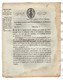 VP18.485 - Révolution - PARIS An 8 De La République Française - Justice - Circulaire Concernant Les Droits De Greffe - Decreti & Leggi