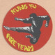 BE.- BADGE. KUNG FU. TIGER. REFLECTERENDE UIT SATIJN VERVAARDIGDE BADGE. SAMO CHIPS. Stikker - Gevechtssport