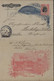 Brésil Entier Illustré Liberté Style YT 82 Rose Et Noir Illustrée Baie + Verso Casa Da Moeda CAD Bahia 1897 Pr Landsberg - Entiers Postaux