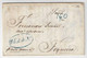 PORTUGAL 1842 "C. Est. De N." In Blue From PARÁ (Brasil) To FIGUEIRA Rate 160+30 Manuscript Reis Pre-philatelique - ...-1853 Préphilatélie