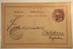 “K.D.FELD-POSTSTATION NR 1” 1901 BOXER WAR Deutsche Post In China Ganzsache(Kiautschou Chine Cover Lettre BPP Krieg - China (offices)