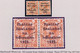 Ireland 1922 Harrison Rialtas Coils 2d Die 1 Horiz Coil Join Pair, Used Contemporary DROMOD Cds, Faint Stain - Used Stamps