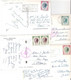 MONACO Lot De 7 Cartes Postales Avec Timbres Effigie Rainier III Tous Différents AF Et NF - Collections, Lots & Séries