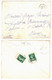 St SATUR Cher Lettre Dest Mamers Sarthe Aff Verso 2 X 5 C Semeuse Vert Type II De Carnet Avec Bord De Feuille Yv 137 - Cartas & Documentos