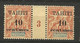 TAHITI N° 32 Millésime 3 Variétée I Squeléttique NEUF** LUXE SANS CHARNIERE / MNH - Unused Stamps