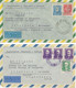 BRASILIEN 1958/1961 2 Kab.-Flugpostbf N. England Beide M. K2 "SEARA / BRASIL"   Dabei Einmal In Selt. Viol. Stempelfarbe - Covers & Documents