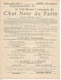 Programme De Tournée Pour 1895 , Compagnie Du CHAT NOIR DE PARIS, 2 Scans ,frais Fr 1.75 E - Programmi