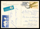 WARSZAWA - Lotnicza - Par Avion - Timbre Biplan - Polska - Vers Belgique - Sur Cp Warszawa Multivues - Bus - Voitures - Used Stamps