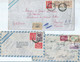 ARGENTINE ARGENTINA Lot De 6 Lettres + 1 Carte Postale Avec Bel Affranchissement Sur Lettres Entières - Lots & Serien