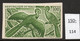 Mali 1965 100fr Turaco Oiseau Epreuve De Couleur, Bird Colour Trial / Proof In Green. Mint - Coucous, Touracos