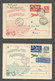 LOT 11 LETTRES COVERS ENTIERS POSTAUX + AFFR COMPLEMENTAIRES POSTE AERIENNE AYANT CIRCULER, STAMPS BRIEFMARKEN - Usati