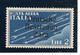 DEUTSCHE BESETZUNG ZARA AIR MAIL  Lire 2 Varietà   ** Besetzuug **   MNH ***  Certificato Raybaudi 2002 - Ocu. Alemana: Zara