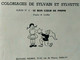 RARISSIME Coloriage De SYLVAIN Et SYLVETTE Le Bon Coeur De Pinpin 4 Cuvillier EO - Sylvain Et Sylvette