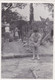 Old Real Original Photo -  Young Boy Sitting On A Stone In A Garden - Ca. 10.x7.8 Cm - Anonieme Personen