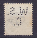 Denmark Perfin Perforé Lochung (W18) 'W.S.C.' W. Strøier & Co. 1907 Mi. 55, 20 Øre Fr. VIII. - Errors, Freaks & Oddities (EFO)