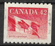 Canada 1991. Scott #1394 (U) Flag - Roulettes