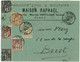 PROMO 29 Aout 1898 Lettre Entète Commerciale Maison Raphael De Nimes Vers Brest ,affranchissement Sage Multicolor - 1877-1920: Semi-Moderne