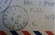 F1 OCEANIE LETTRES RARE PASSAGE DU TARIF 3 F A 4F , LE 1ER JOUR LU.2 NOV 1947 AVEC DEUX EX + 1ER VOL POUR NOUMEA + PAIRE - Storia Postale