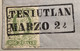 1856 2r Hidalgo Yellow Green JALAPA District XF “TESIUTLAN” Cover To Puebla, Signed Lamy (Mexico Mexique Lettre - Mexico