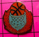 413e Pin's Pins / Beau Et Rare / THEME : SPORTS / CLUB BASKET-BALL ASPTT BREST BALLON PANIER - Basketball