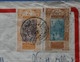 T18 SENEGAL AOF BELLE LETTRE 1937 PAR AVION DAKAR POUR BLERE FRANCE + 5 CACHETS+ AFFRANCH. INTERESSANT - Lettres & Documents