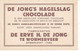 Wormerveer De Jong Chocolade Reclame Apeldoorn Paleis Het Loo OB1180 - Wormerveer