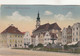 A2390) SCHÄRDING - Oberer Stadtplatz - Ober Österreich - ALT !! Kirche Häuser Brunnen TOPÜ 1915 - Schärding