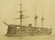 France Le Havre Marine Militaire Croiseur Cuirassé? Ancienne Photo 1890 - Oud (voor 1900)