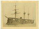 France Le Havre Marine Militaire Croiseur Cuirassé? Ancienne Photo 1890 - Oud (voor 1900)