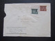 CSSR 1945 Freimarken Wappen Ungezähnt MiF Nr. 420 Und Nr.421 Oberrand Abs. Brno Josef Lidl & Comp. - Storia Postale