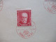 CSSR 1930 Freimarken Präsident Massaryk Nr.295 / 297 Blanko Zettel Mit Rotem Sonderstempel Praha 1 1850 - 1930 - Covers & Documents
