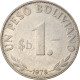 Monnaie, Bolivie, Peso Boliviano, 1978, TTB, Nickel Clad Steel, KM:192 - Bolivie