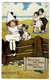 Ref 1500 - 1915 Agnes Richardson Postcard - None But The Brave - Children Pierrots - Fumetti
