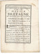 Bretagne Milice Augmentation Et Remplacement De 1742 à 1743  Imprimé 8 P. 26 X 19 Cm - Documents Historiques