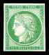 ** N°2e, 15c Vert, Impression De 1862. Fraîcheur Postale, SUP (certificat)  Qualité: ** - 1849-1850 Cérès